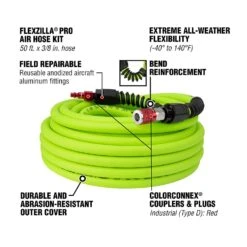 Flexzilla Pro 50 Ft. L X 3/8 In. D Hybrid Polymer Air Hose Kit 300 Psi Zilla Green 13 Flexzilla Pro 50 Ft. L X 3/8 In. D Hybrid Polymer Air Hose Kit 300 Psi Zilla Green -Stanleys Shop c6c8d481 2591 4ee8 a7e0 540b377a4463