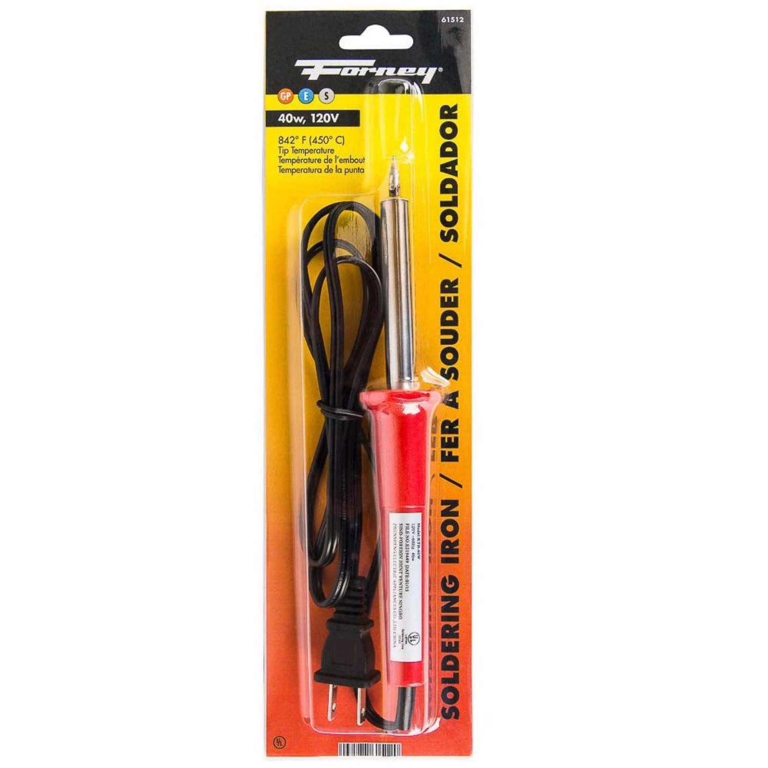 Forney Corded Soldering Iron 40 W 1 Each 3 Forney Corded Soldering Iron 40 W 1 Each
