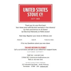 US Stove 6 Gal Corded Ash Vacuum 110 V 2 HP -Stanleys Shop cf11ab6a 1235 44a4 b485 4bea195ceb5a