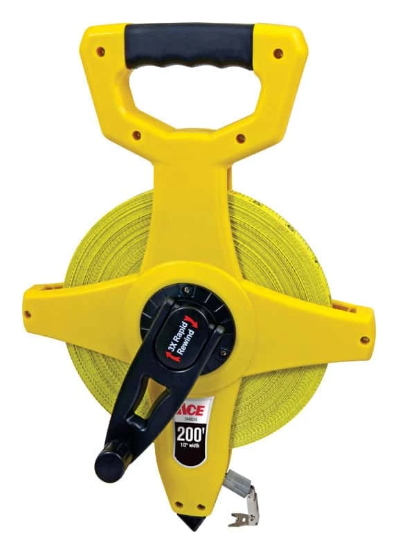 Ace 200 Ft. L X 0.5 In. W Fiberglass Long Tape Measure 1 Pk 4 Ace 200 Ft. L X 0.5 In. W Fiberglass Long Tape Measure 1 Pk - Image 2