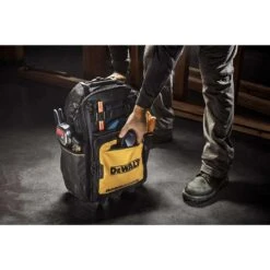 DeWalt Polyester/Tarpaulin Pro Backpack On Wheels Tool Bag 46 Pocket Black/Yellow 1 Pc -Stanleys Shop cff181a5 d741 43f5 8fbe e588588e8365