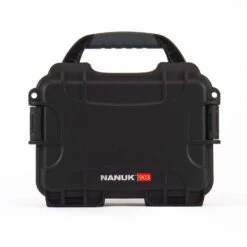 Nanuk 903 6.8 In. W X 3.8 In. H Cubbed Foam Waterproof Case Resin Black