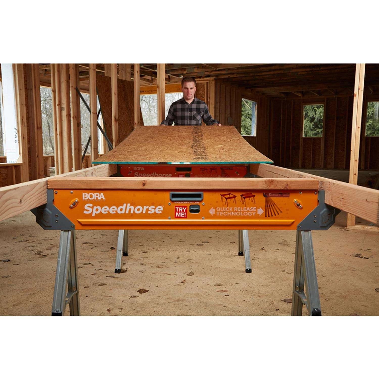 Bora Portamate Speedhorse Sawhorse 1500 Lb. Cap. 1 Pk 6 Bora Portamate Speedhorse Sawhorse 1500 Lb. Cap. 1 Pk - Image 4