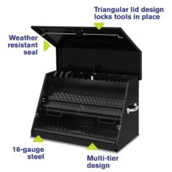 Montezuma 19.57 In. Triangle Tool Box Black -Stanleys Shop d276c9d6 d2f7 4675 9023 fc9634f6a487