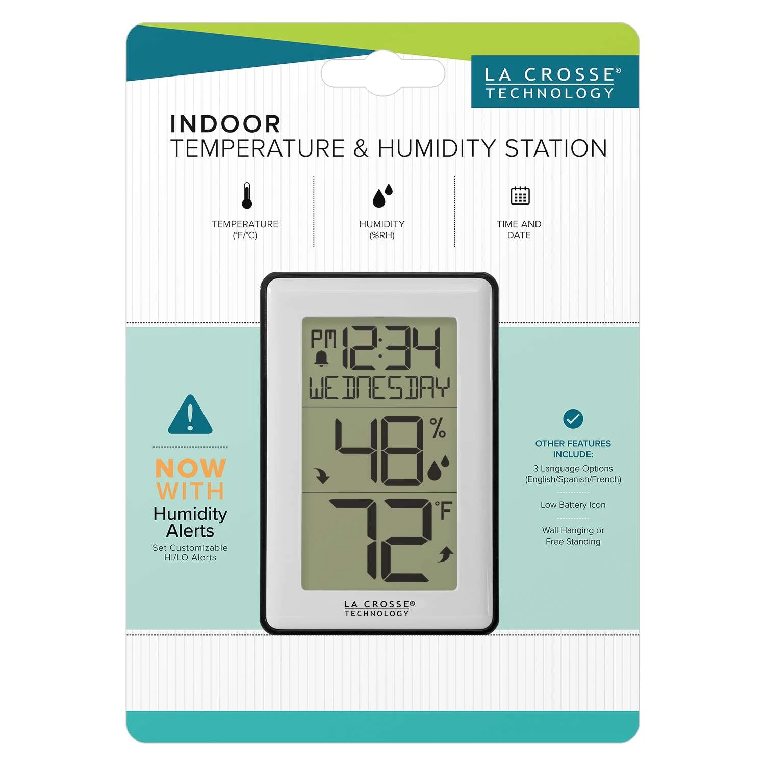 La Crosse Technology 122 Deg Thermometer 2.76 In. L X 0.79 In. W White 4 La Crosse Technology 122 Deg Thermometer 2.76 In. L X 0.79 In. W White - Image 2