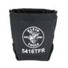 Klein Tools 5 In. W X 10 In. H Canvas Bolt Bag 3 Pocket Black 1 Pc