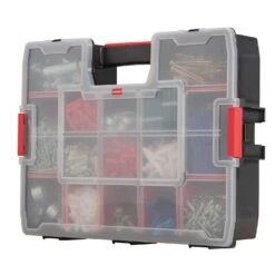 Craftsman 14.8 In. W X 2.71 In. H X 11.5 In. D Storage Organizer Plastic 14 Compartments Black/Red -Stanleys Shop e01a60b1 c508 4365 8c84 af9aabc95b2d