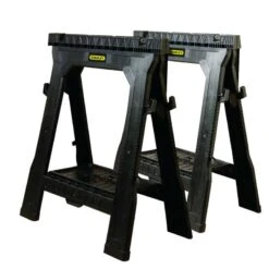 Stanley 33 In. H X 27 In. W X 4 In. D Folding Sawhorse 1000 Lb. Cap. 2 Pc