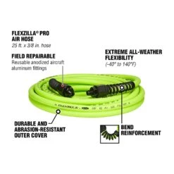 Flexzilla Pro 25 Ft. L X 3/8 In. D Hybrid Polymer Air Hose 300 Psi Zilla Green -Stanleys Shop e823f0e5 276d 4a61 808c d44f11fdde9f