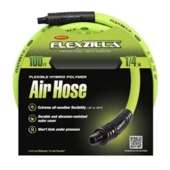 Flexzilla 100 Ft. L X 1/4 In. D Hybrid Polymer Air Hose 300 Psi Zilla Green