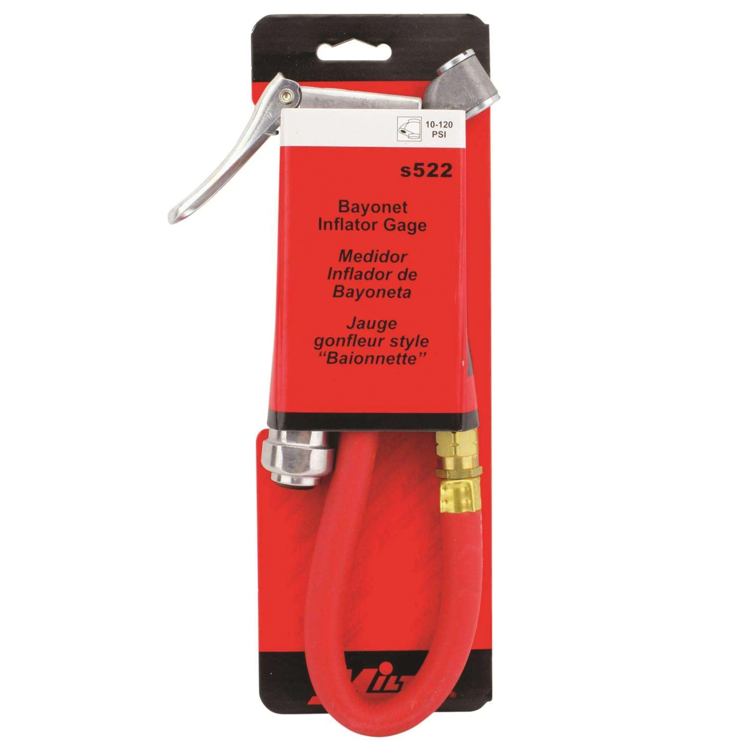 Milton Bayonet Dual Head Chuck Inflator Gauge 1/4 In. 5 Pc 3 Milton Bayonet Dual Head Chuck Inflator Gauge 1/4 In. 5 Pc