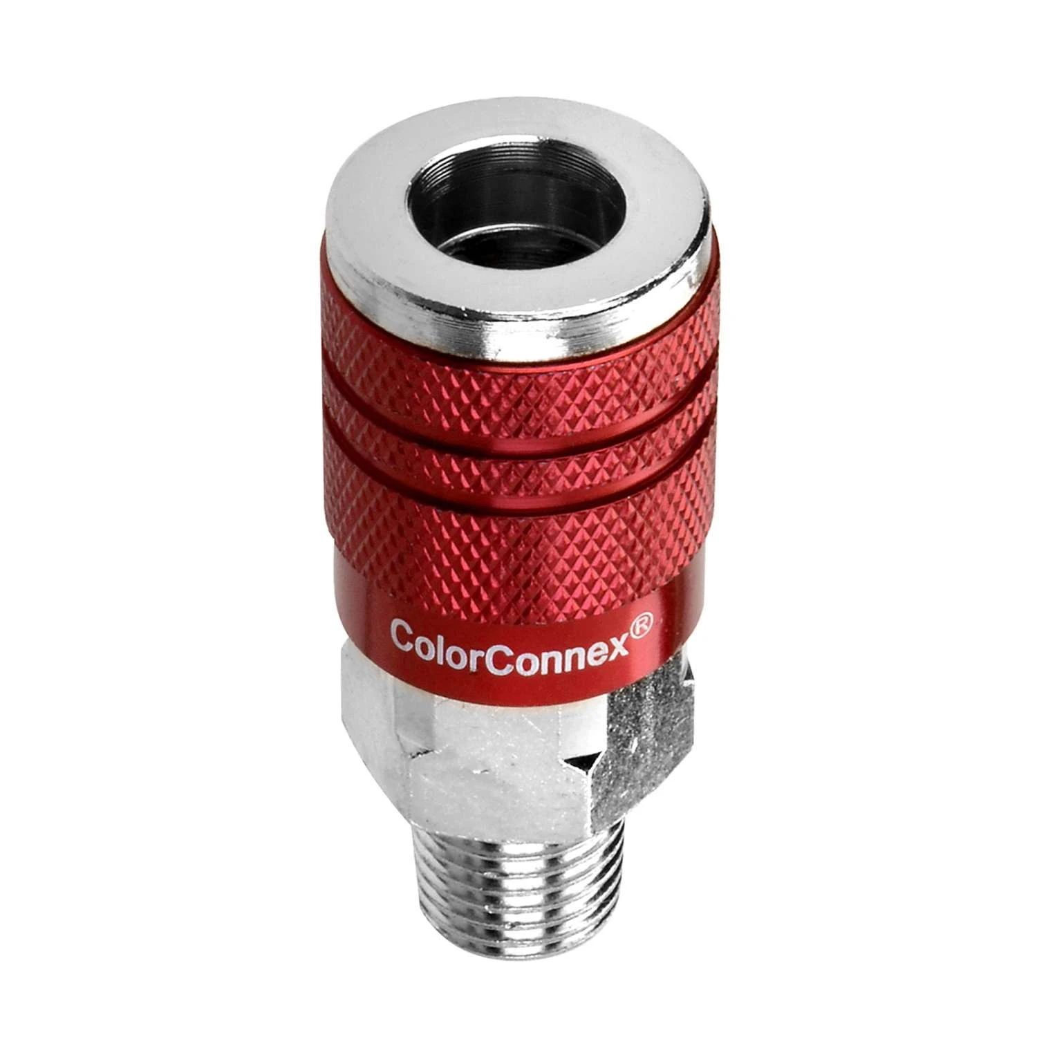 Legacy ColorConnex Aluminum/Steel Air Coupler 1/4 In. Male 1 Pc 4 Legacy ColorConnex Aluminum/Steel Air Coupler 1/4 In. Male 1 Pc - Image 2