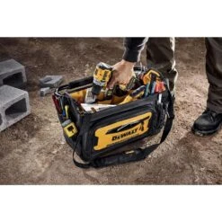 DeWalt Ballistic Nylon Open Top Tool Tote Tool Tote 36 Pocket Black/Yellow -Stanleys Shop fe638ec2 375f 4b0b a988 093b2d30fc01
